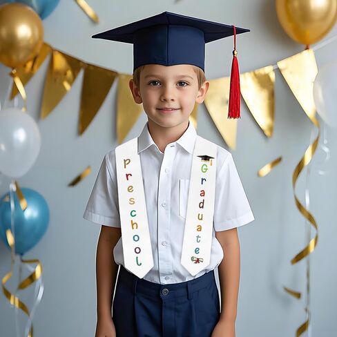 Slergut Preschool Kindergarten Graduation Sash Kindergarten Preschool Graduation Stole Graduation Decorations Class of 2025 in Kuwait