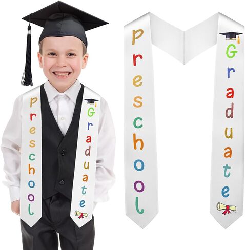 Kindergarten Preschool Graduation Sash, Printed Graduation Stole Unisex Graduation Sash Class of 2025 Graduation Gift in Saudi Arabia