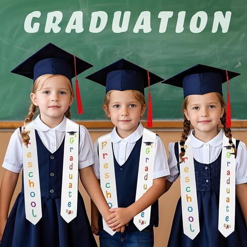 Kindergarten Preschool Graduation Sash, Printed Graduation Stole Unisex Graduation Sash Class of 2025 Graduation Gift in Saudi Arabia