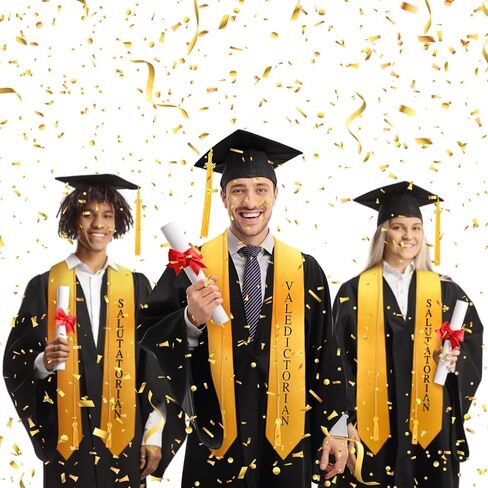 3 PCS 2025 سرق التخرج مع تخرج الذهب سرق الحبل الشرف SASH وتخرج تاسيل ليوم التخرج بجامعة المدرسة الثانوية in Kuwait