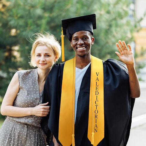 3 PCS 2025 سرق التخرج مع تخرج الذهب سرق الحبل الشرف SASH وتخرج تاسيل ليوم التخرج بجامعة المدرسة الثانوية in Kuwait