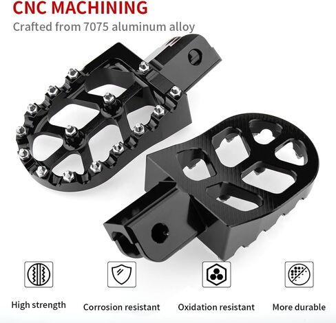Dirt Bike Foot Pegs MX Rest Pedals CNC Wide Footpegs Compatible with Honda CR125 CR250 CRF150R CRF250R CRF450R CRF250RX CRF450RX CRF450X CRF300L CRF250L CRF250M SSR450 CRF450RL (Blue) in Saudi Arabia