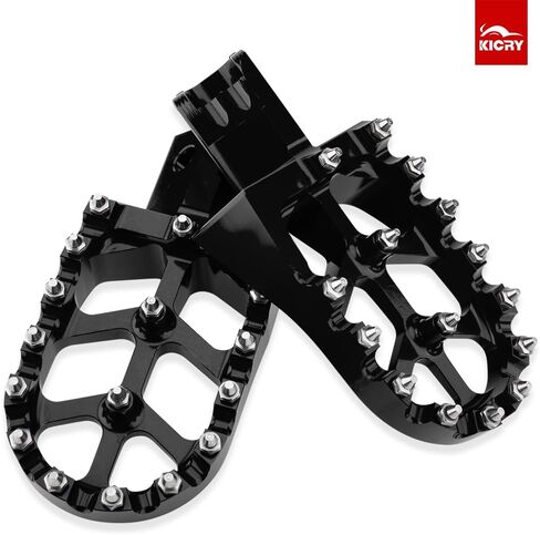 Dirt Bike Foot Pegs MX Rest Pedals CNC Wide Footpegs Compatible with Honda CR125 CR250 CRF150R CRF250R CRF450R CRF250RX CRF450RX CRF450X CRF300L CRF250L CRF250M SSR450 CRF450RL (Blue) in Saudi Arabia