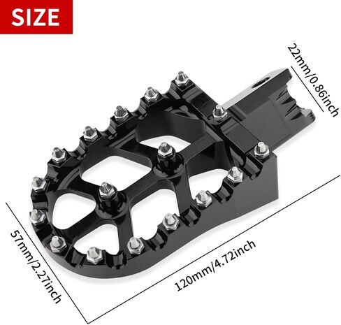 Dirt Bike Foot Pegs MX Rest Pedals CNC Wide Footpegs Compatible with Honda CR125 CR250 CRF150R CRF250R CRF450R CRF250RX CRF450RX CRF450X CRF300L CRF250L CRF250M SSR450 CRF450RL (Blue) in Saudi Arabia