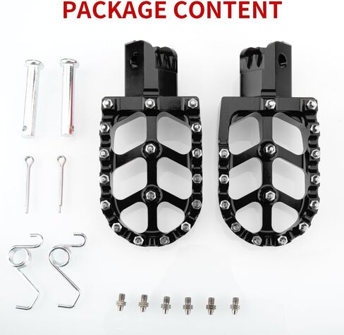 Dirt Bike Foot Pegs MX Rest Pedals CNC Wide Footpegs Compatible with Honda CR125 CR250 CRF150R CRF250R CRF450R CRF250RX CRF450RX CRF450X CRF300L CRF250L CRF250M SSR450 CRF450RL (Blue) in Saudi Arabia