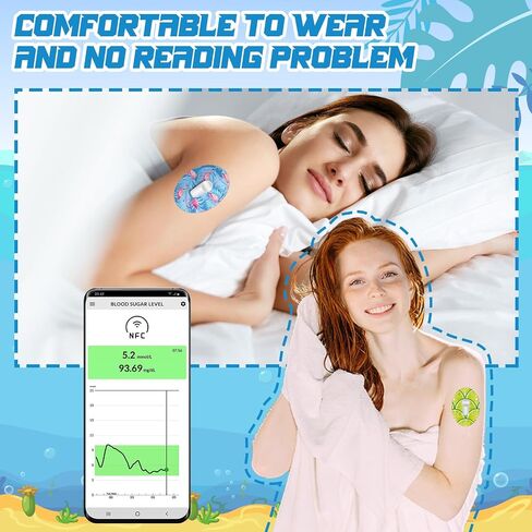 36 Pack Adhesive Patch for Libre 2 Sensor with Mandala Floral CGM Patches Waterproof CGM Covers Sweatproof Colored Sensor Glucose Monitor Protection Cover Split Backing Tape in Saudi Arabia