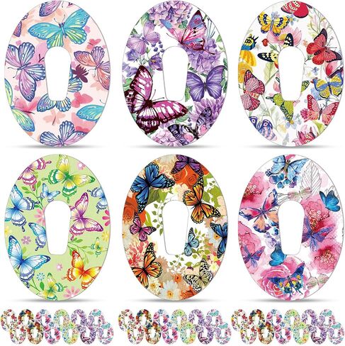36 Pack Adhesive Patch for Libre 2 Sensor with Mandala Floral CGM Patches Waterproof CGM Covers Sweatproof Colored Sensor Glucose Monitor Protection Cover Split Backing Tape in Saudi Arabia