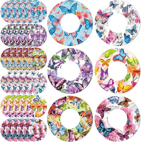 36 Pack Adhesive Patch for Libre 2 Sensor with Mandala Floral CGM Patches Waterproof CGM Covers Sweatproof Colored Sensor Glucose Monitor Protection Cover Split Backing Tape in Kuwait