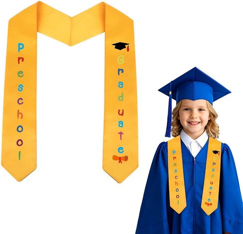 Slergut Preschool Kindergarten Graduation Sash Kindergarten Preschool Graduation Stole Graduation Decorations Class of 2025 in Kuwait
