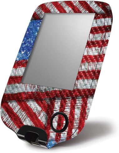 MightySkins Carbon Fiber Skin for Abbott Freestyle Libre 1 & 2 - Flag Drips | Protective, Durable Textured Carbon Fiber Finish | Easy to Apply, Remove, and Change Styles | Made in The USA in Saudi Arabia