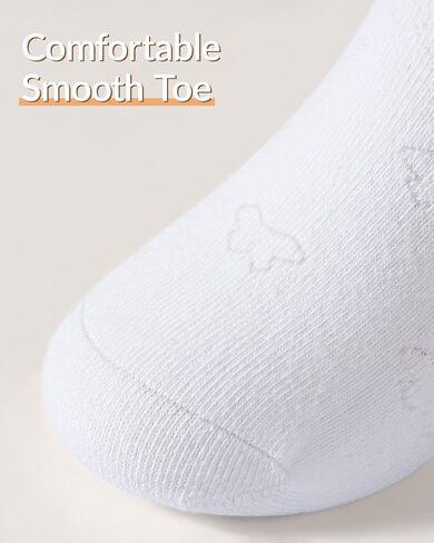 6 Pairs Girls White Socks Soft Cotton Ruffle Sock School Uniform Dress Socks Size 5-12 Years in Kuwait