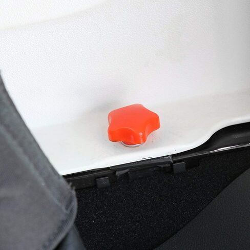 JeCar 6 Hardtop Quick Removal Bolts Thumb Screws Compatible with Jeep Wrangler 2007-2023 JK JL Sports Sahara Freedom Rubicon X 2/4 Door Accessories, Black in Kuwait