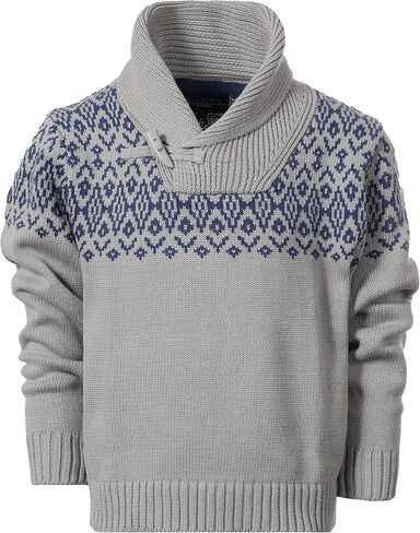 Gioberti Kids and Boys 100% Cotton Pullover Knitted Sweater with Toggle Button Closure in Saudi Arabia