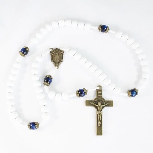 Catholic Baptism Gifts for Boys, Baby Baptism Gifts for Girl, Kids Rosary Beads Catholic, Baby Baptism Gifts Boy, Catholic Rosary for Women, Christening Gifts for Girls (White) in Saudi Arabia