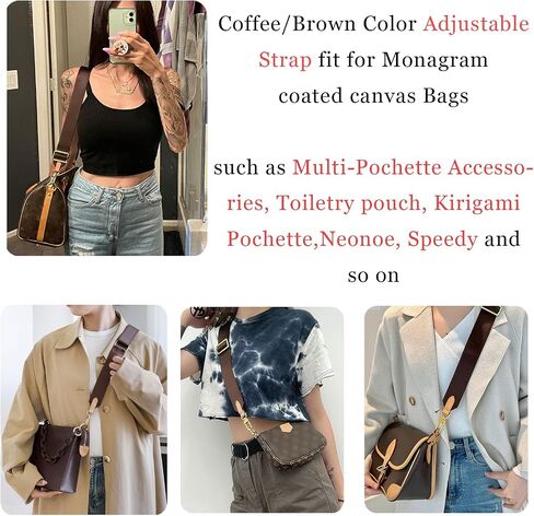 استبدال حزام ملحقات Multi Pouchette ، 48 بوصة قابلة للتعديل عرض محفظة Crossbody للنساء كيس الكتف in Kuwait