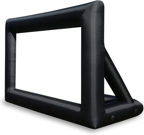 KHOMO GEAR 16 ft Outdoor Projector Screen with Built-in Blower - Supports Front and Rear Projection - Includes Tie-Downs and Storage Bag - Inflatable Projector Screen in Saudi Arabia