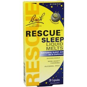 Bach Rescue Sleep Liquid يذوب ، 28 CT