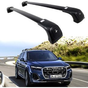 220LBS Lockable Roof Rack Cross Bars Fit for Audi Q7 2016-2025 Aluminum Cargo Bars Carrier Crossbars Rooftop Accessories