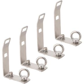 4 Pack Load Stops Replacement T-Slot Truck Cross Bar, Stainless Steel Roof Rack Cross Bar Tie Down Bolts for Ladder Skis Snowboard Skateboard Firewood Kayak
