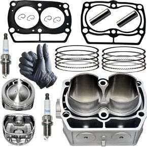 Tupo 80mm Cylinder Piston Ring Gasket Top End Rebuild Kit Compatible with Polaris Sportsman 800 Ranger 800 RZR 4 800 RZR Crew 800 2005-2014 Twin Cylinder