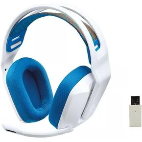 سماعة الألعاب اللاسلكية لوجيتك G535 لايت سبيد، التوصيل والتشغيل، اتصال USB - أبيض (متجدد)