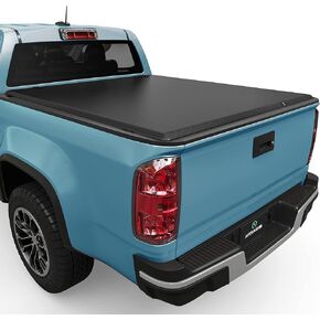 AUTOSAVER88 Soft Roll Up Truck Bed Tonneau Cover Compatible with 2015-2025 Chevy Colorado/GMC Canyon 5.2ft Bed