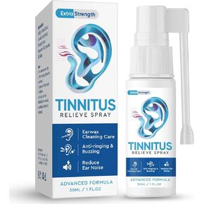 Tinnitus Relief for Ringing Ears, Natural Tinnitus Relief Spray, Tinnitus Treatment for Ear Noise & Tinnitus Interference, Improves Hearing