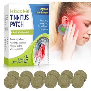 Tinnitus Relief for Ringing Ears, Tinnitus Relief Patches, Natural Herbal Blend, Support Ear Tinnitus Relief for Women Men