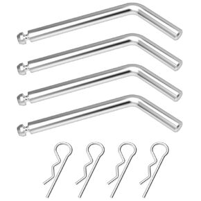 Replacement 5th Wheel Pins & Clips, 1/2-Inch Diameter Fits 5th Wheel Hitch and 5th Wheel Rail Gooseneck Hitches