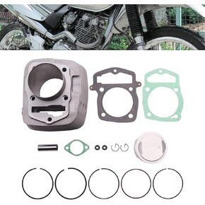 67MM Cylinder Piston Top End Rebuild Kit Fit for Honda CRF230 2003 2004 2005 2006 2007 2008 2009 2010 2011 2012 2013 2014 2015 2016 2017 2018 2019 for XR230 2003-2008 for SL230 1997-2008