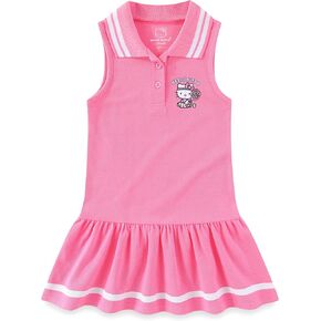 Hello Kitty Sanrio Girls Sleveless Tennis Dress for Toddler و Big Kids