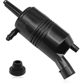 مضخة غسالة الزجاج الأمامي الأمامي مع جروميت ، متوافقة مع Chevy ، Blazer 87-05 ، C2500/3500 88-00 ، Siiverado 1500 99-07 ، Slerra 3500 2001-2006 ، CTS 11-15 إلخ ، استبدل#385-232316a ، 8902506222
