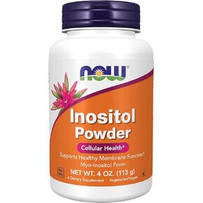 الآن Poods inositol Pure Powder ، 4oz - حزمة 2