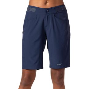 Terry Cycling Venture Short Relaxed Fit 2 in 1 Womens Hiking Cargo Short, Adjustable Waist & Padded Bike Liner Short