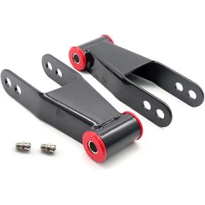 2 inch Rear Lowering Shackle 410520 Suspension Rear Drop Lowering Shackles Kit Fit For 1988-2018 Chevy Silverado GMC Sierra C1500 C2500 2WD 4WD