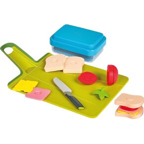 Casdon Joseph Joseph GoEat | Toy Lunch Prep Set for Children Aged 2 Years & Up | Equipped with Lunchbox & Choppable Food!