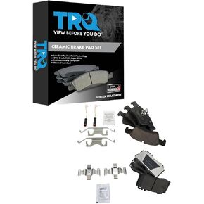 TRQ Brake Pads Ceramic Compatible with 2003-2006 Mercedes-Benz CL500 2003-2005 E500 S430 2004-2006 S500 SL500