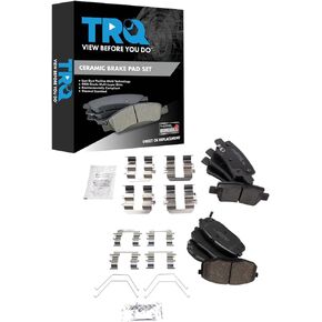 TRQ Brake Pads Ceramic Compatible with 2021 Kia Seltos
