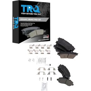 TRQ Brake Pads Ceramic Compatible with 2017-2019 Mitsubishi Outlander