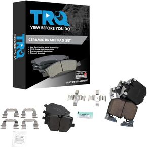 TRQ Brake Pads Ceramic Compatible with 2019-2021 BMW 330i 330i xDrive 2020 M340i M340i xDrive Z4 Toyota GR Supra