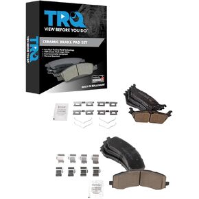 TRQ Brake Pads Ceramic Compatible with 2021-2022 Ford F-150