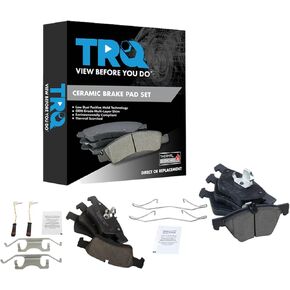 TRQ Brake Pads Ceramic Compatible with 2006-2009 Mercedes-Benz E350
