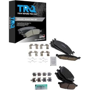 TRQ Brake Pads Ceramic Compatible with 2012 Lincoln MKS