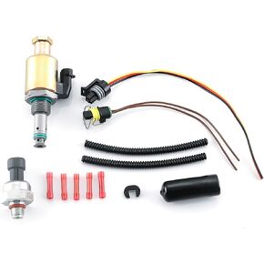 7.3 PowerStroke IPR Valve Lejector منظم الضغط مع مستشعر ICP لـ Ford F250 F350 F550 F650 F750 E350 E450 F59 استبدال F81Z9C968AB F81Z9C968AA 1841086C91 1841217C91
