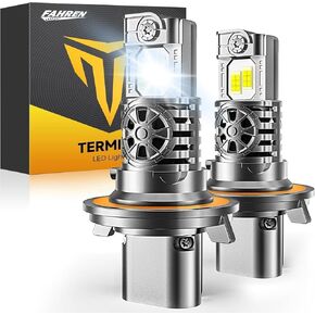تم ترقيته H13/9008 المصابيح الكهربائية HI/LOW BEAM ، 45000LM 10x أكثر إشراقًا ، 70000+ ساعة خدمة خدمة طويلة ، 6500 كيل