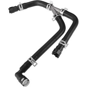 Engine Heater Hose Assembly No.BL1Z18472B HVAC Heater Outlet Pipe for Ford Expedition 2011-2014 Rubber Black Auto Accessories