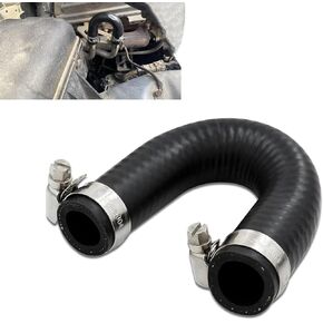 1 PC CAR HEATER CORE Cross Cross Cross Bypass Bypass ، HOSE ، موصل محول الطائر على شكل حرف U مع خرطوم مطاطي مع مقاطع ، OEM #551699 ، لشيفروليه GM Pontiac LSX LS1 LS3 LS3 LS6 LS7 LQ4 LQ4 (أسود)