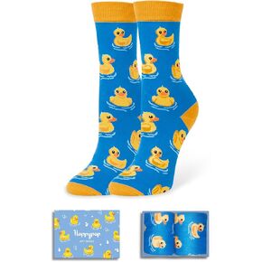 HAPPYPOP Rubber Duck Cat Cow Gifts - Funny Duck Cat Socks for Boys Girls Kids 10-12 Years in Kuwait