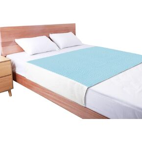 Washable and Reusable Waterproof Bed Pads with Tuckable Sides, 60" x 36", Queen Size, 4-Layer Leak-Proof Protection for Incontinence, Pets, and Mattress Protection (Queen Bed 36" x 60" - 1 Pack)