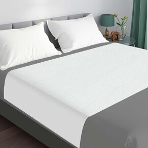 Bed Pads Washable Waterproof for Incontinence Adults, Reusable Wetting Pad Mattress Protector Underpads Tuckable Quick Dry, Fits Queen Size Bed, 36" x 60", Green